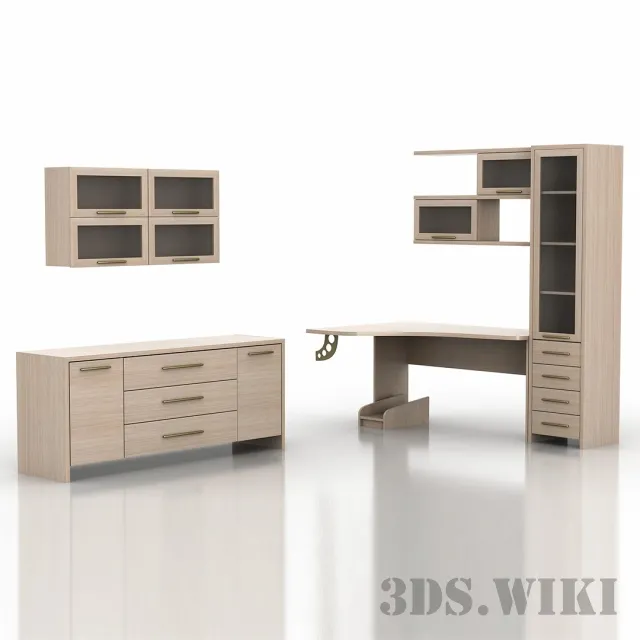 furniture – Writing desk 3ds Max