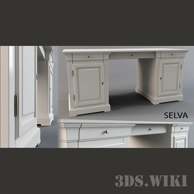 furniture – Writing desk Selva Epoca – S70 3ds Max