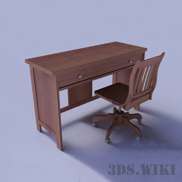 furniture – Youngamerica Desk – Base Camp 3ds Max