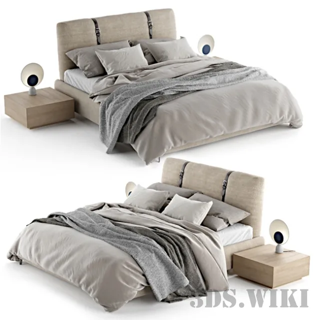 furniture – Zanotta Legami bed 3ds Max