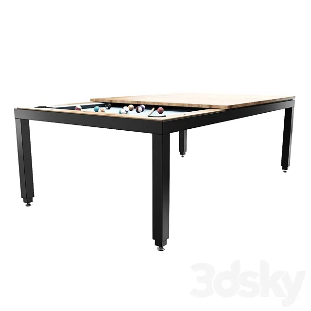 Fusion Pool Table And Dining Table 3ds Max