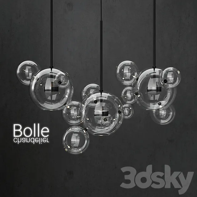 G & C Bolle 14 Bubble CLEAR _ BLACK 3DS Max Model