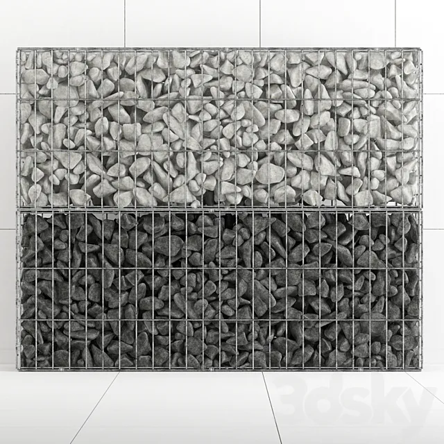 Gabion rock stone 3DS Max Model