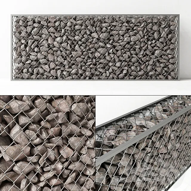 Gabion rock stone _ Gabion rock rock 3ds Max