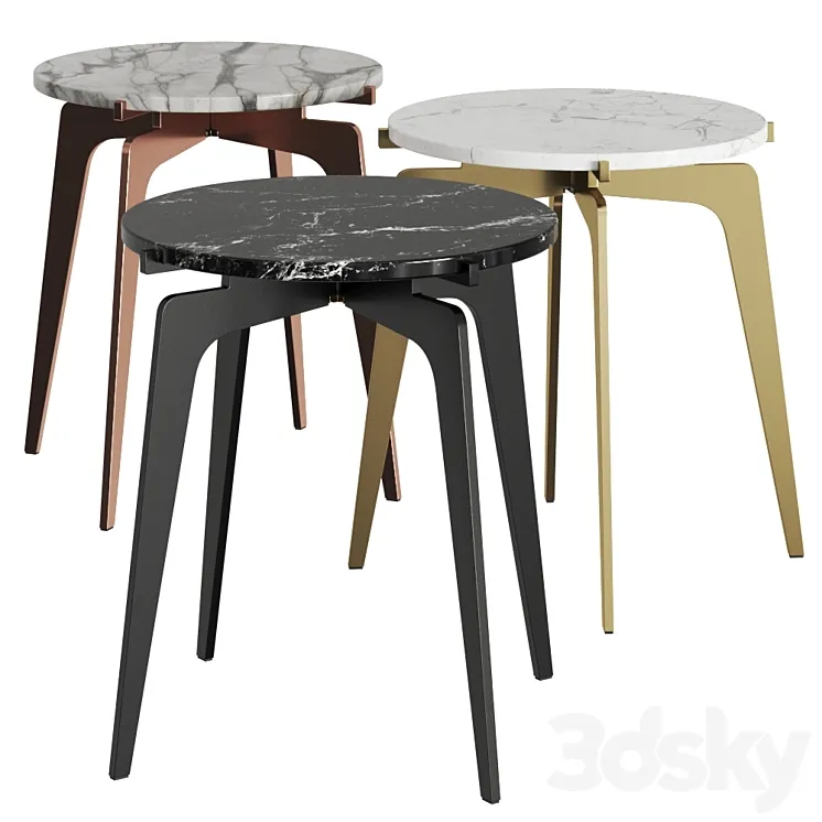 Gabriel Scott Prong Coffee & Side Tables 3DS Max