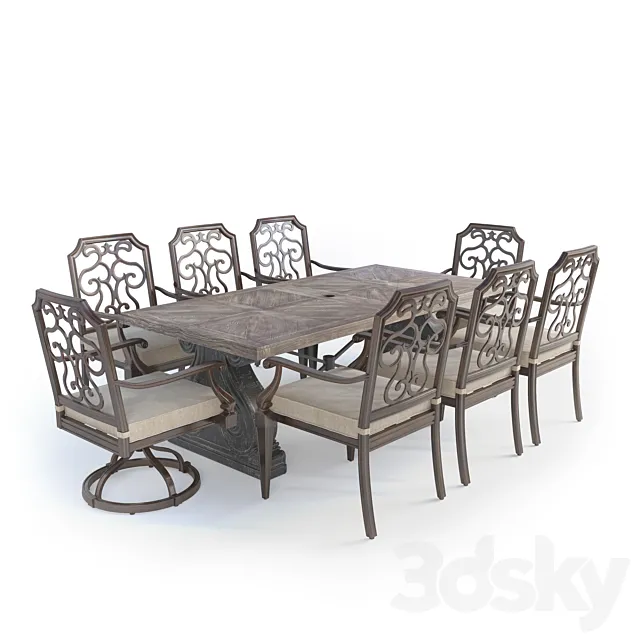 gabrielle dining set 3ds Max