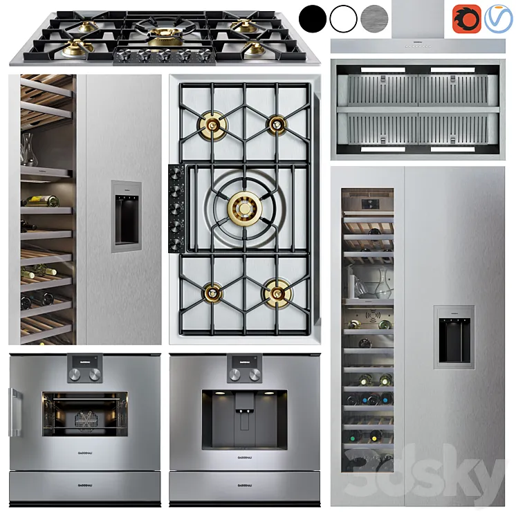 gaggenau appliance collection 3DS Max