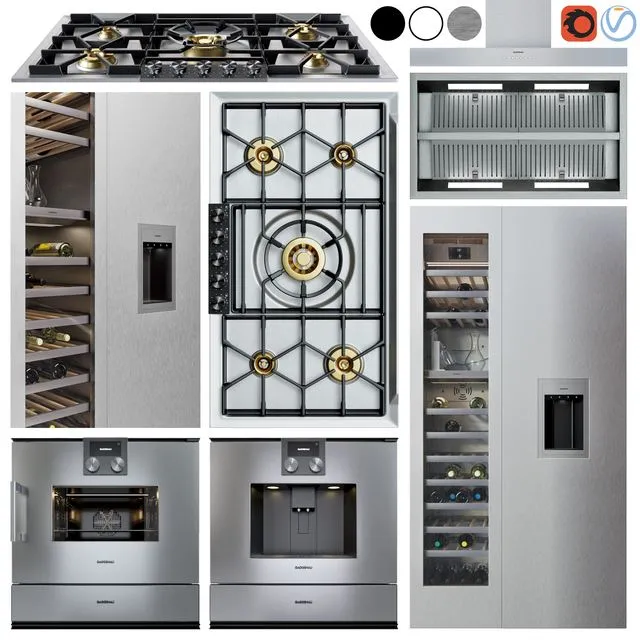 Gaggenau appliance collection 3dsMax Model