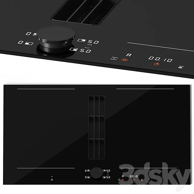 GAGGENAU CV282101 cooktop with extractor 3ds Max