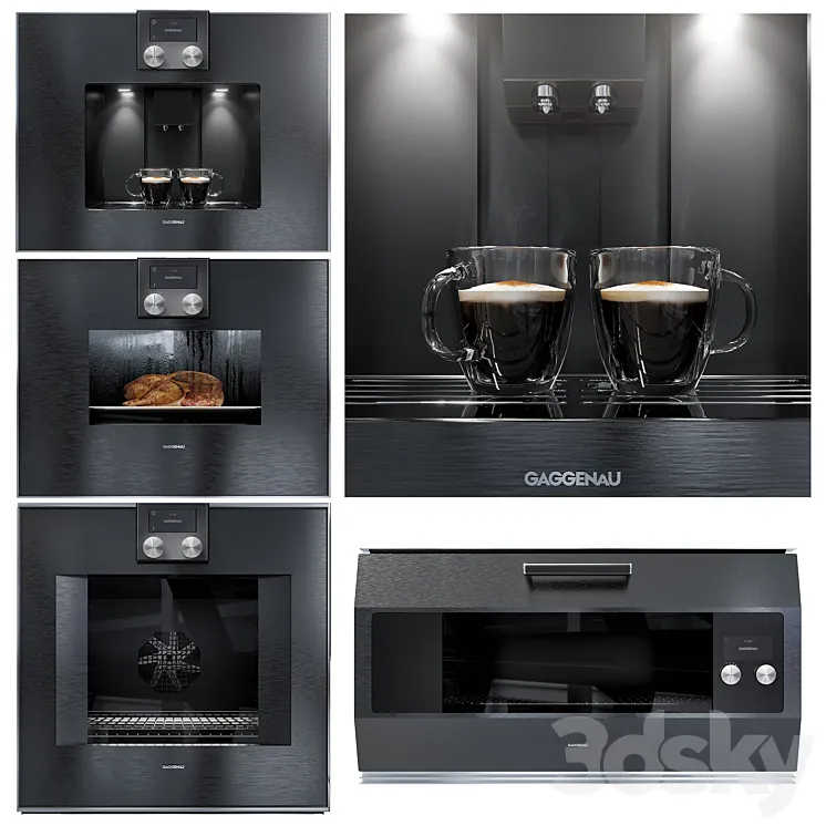 Gaggenau kitchen appliance 3DS Max