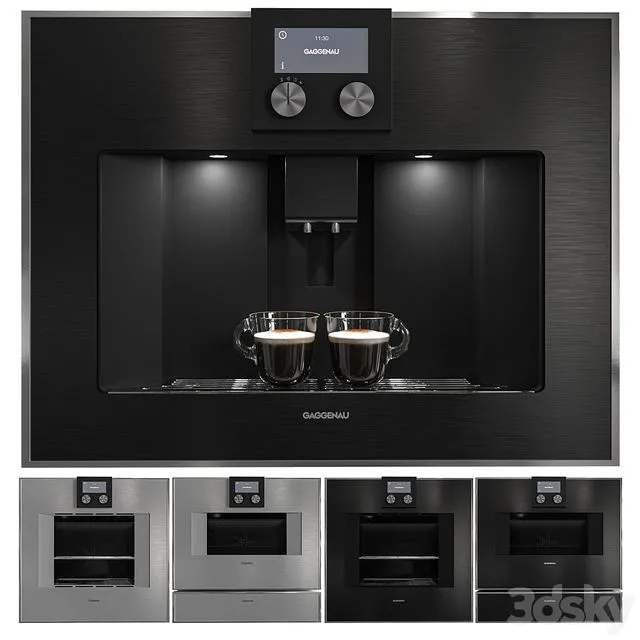 Gaggenau Kitchen Appliance Collection 3dsMax Model