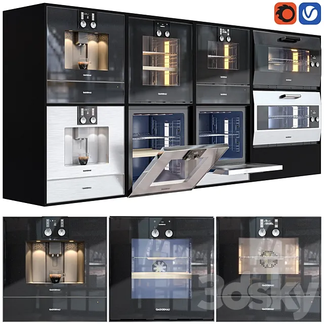 gaggenau oven set 3ds Max