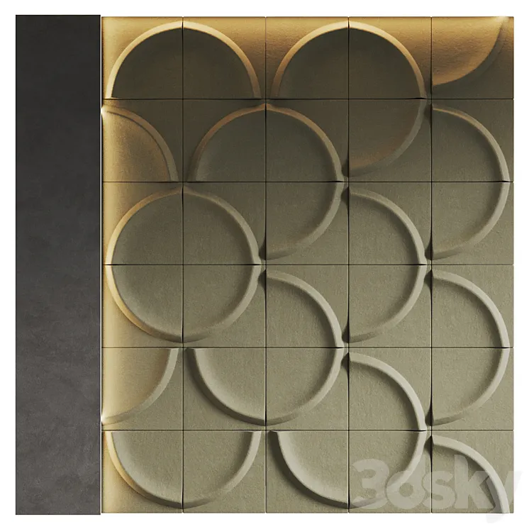 GAIA Acoustic Wall Panel by Blastation 3DS Max Model