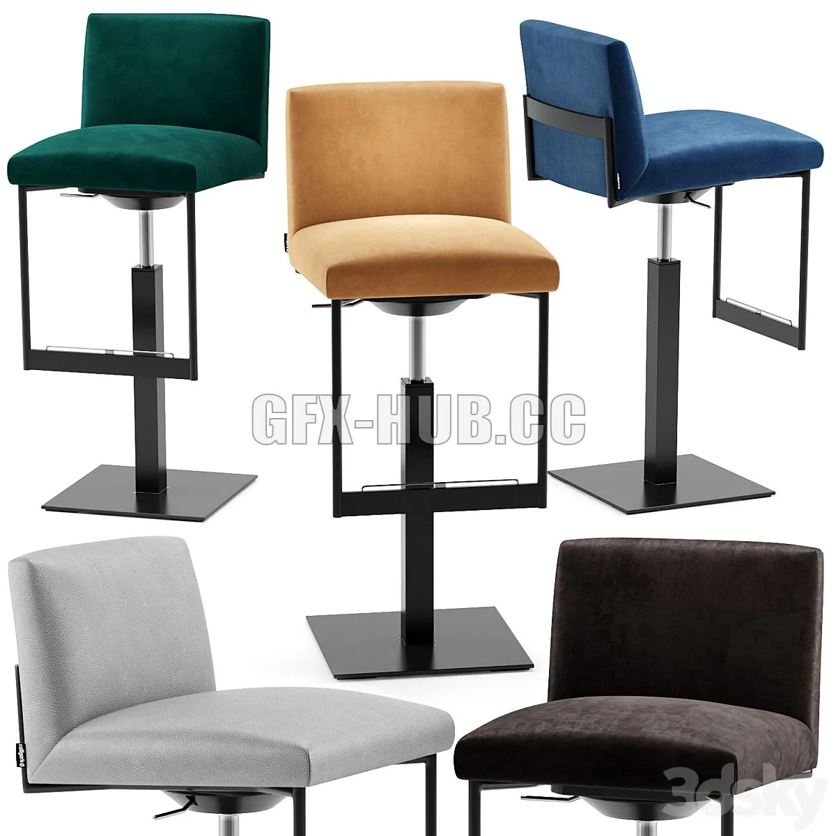 Gala barchair cs1870 – Calligaris 3dsMax Model