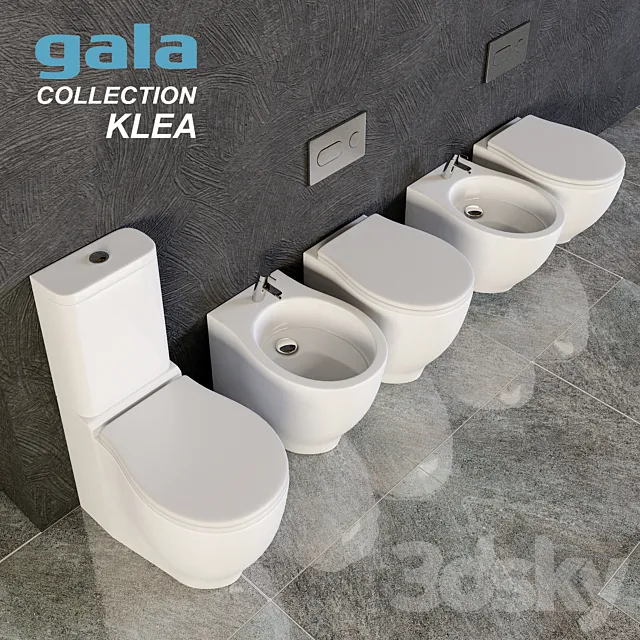 Gala Klea bidet toilets 3DSMax File
