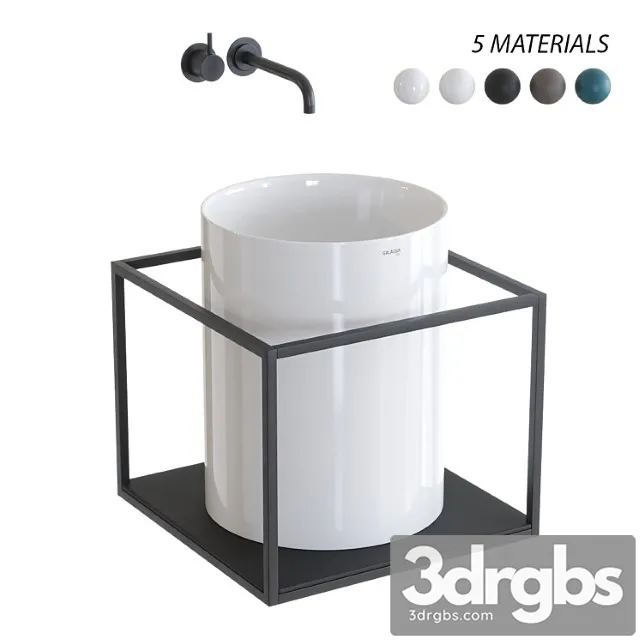 Galassia Core Countertop Ceramic Washbasin Set 2 3dsmax Download