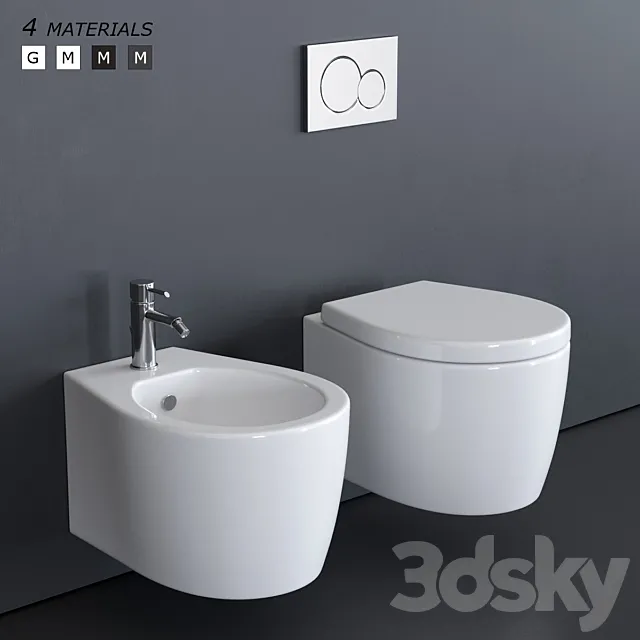 GALASSIA WC smartB – XES art. 9906 art. 9907 3DS Max Model