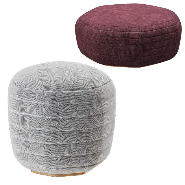 GALEATA Round Pouf by Paola Zani Pouf 3dsMax Model