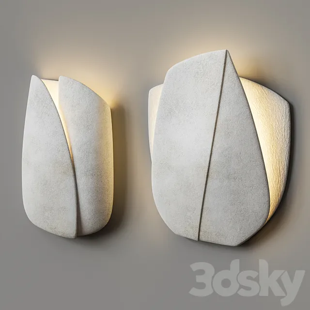 Galerie Carole Decombe sconce 3ds Max