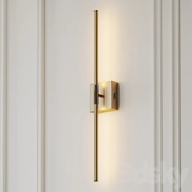 Gallatin Dimmable Gold and Silver Wall Sconce by Orren Ellis 3DSMax File