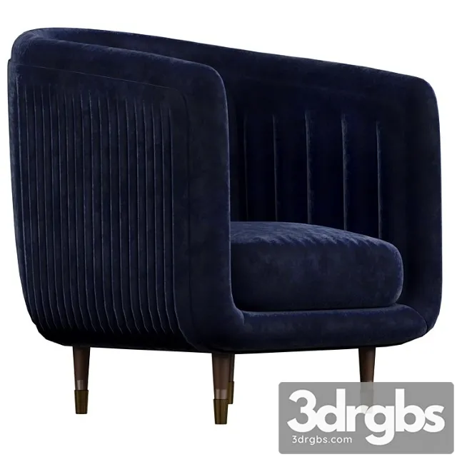 Gallery serrano twilight velvet armchair