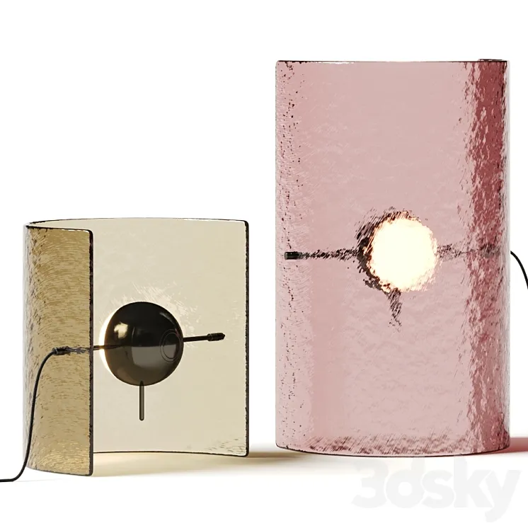 Gallotti & Radice Bonfire Table Lamps 3DS Max Model
