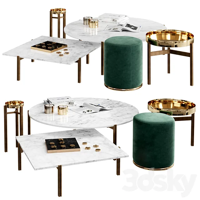 Gallotti & Radice Coffee table Twelve 3DSMax File