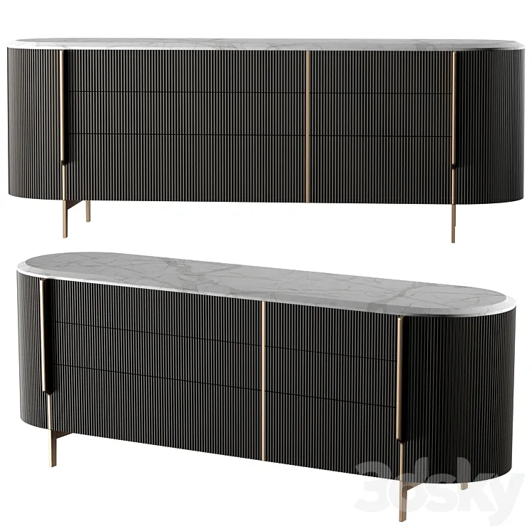 Gallotti & Radice Kumi sideboard 3DS Max