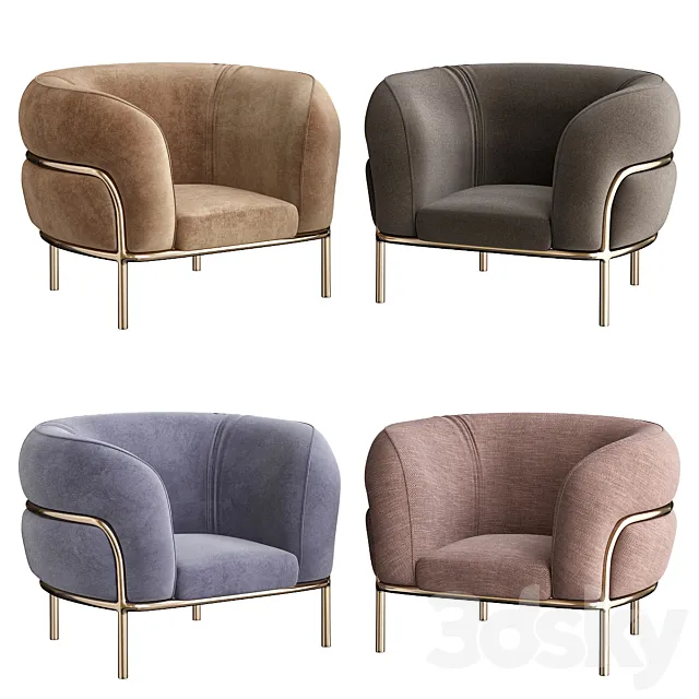 Gallotti & Radice Sophie Armchair 3DS Max Model