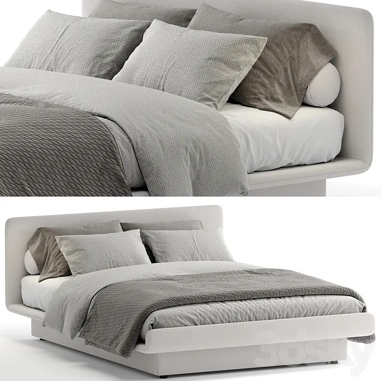 Gallotti&Radice LILAS double bed 3DS Max