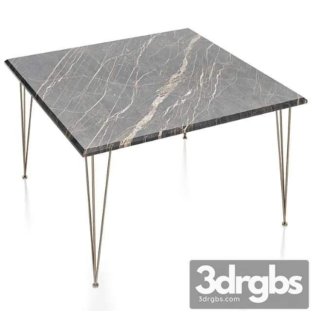 Gam home flamingo square coffee table with copper legs 2 3dsmax Download