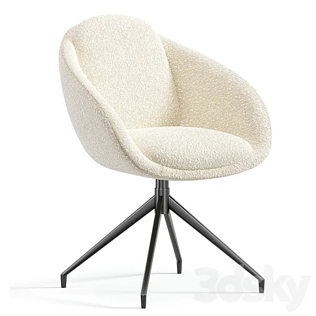 Gamble Chair Textile Gray 3dsMax Model