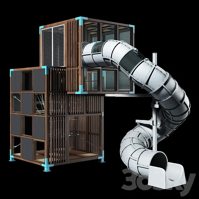 Game complex Halo Cubic 3ds Max