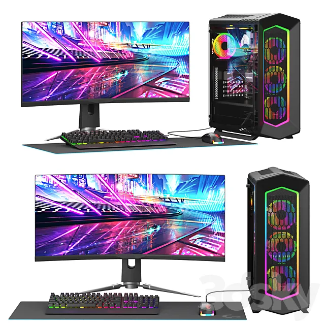 Gamer Set 2 3ds Max
