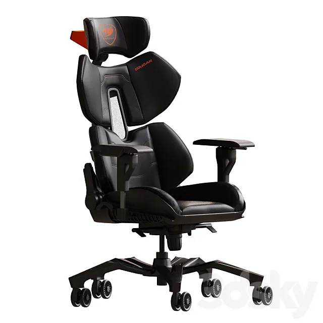 Gaming chair Terminator Cougar 3ds Max