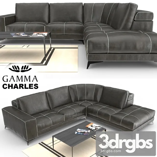 Gamma charles sofa 2 3dsmax Download