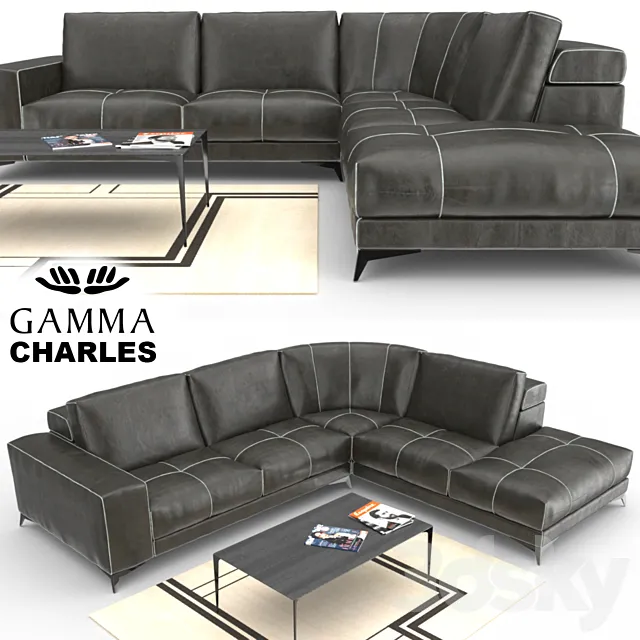 Gamma Charles Sofa 3DS Max Model