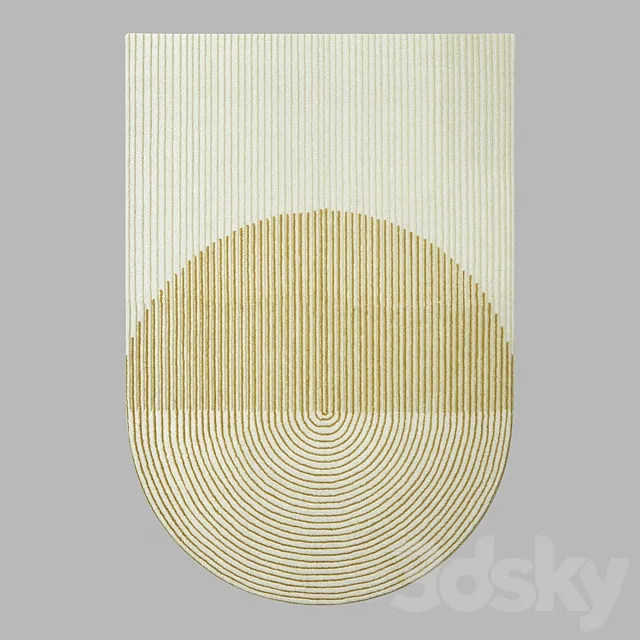 Gan Ply Yellow Rug 3DS Max Model