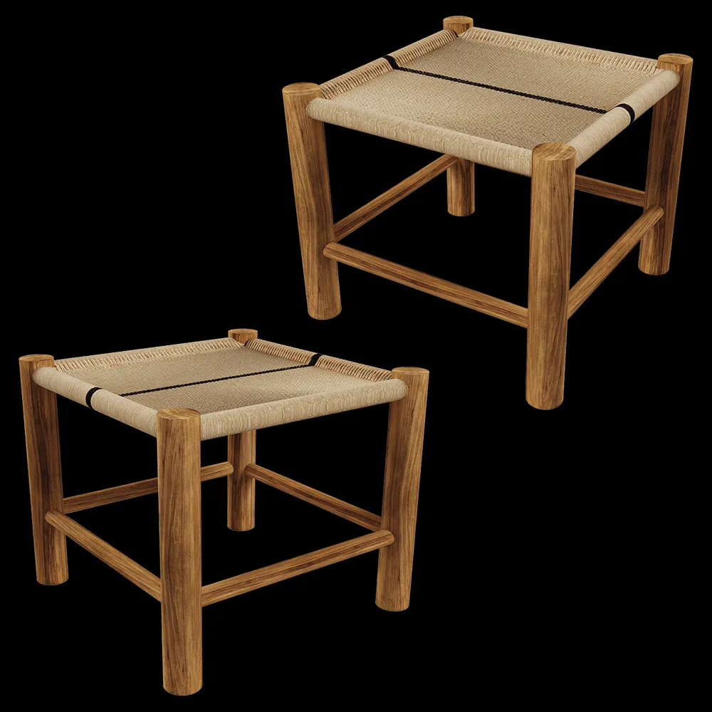 Gan Rugs  – Stool ROOTS Single  01 3ds Max