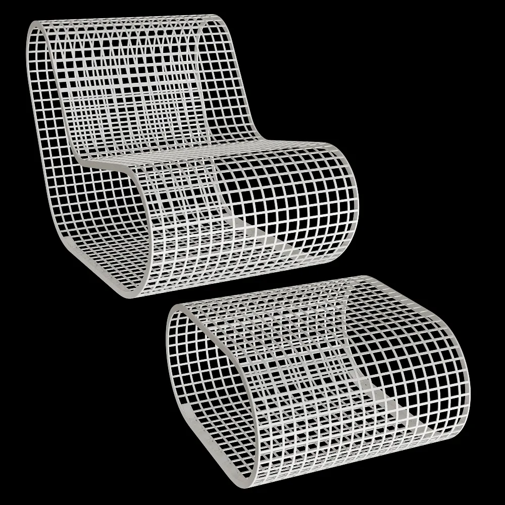 Gandía Blasco – Armchair and coffee table Buit 3ds Max