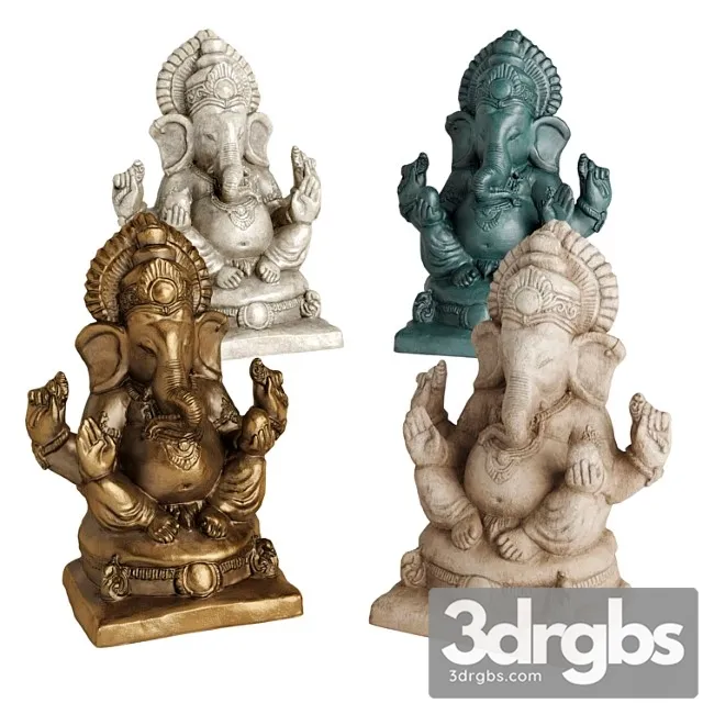Ganesha Sitting Sculpture 3dsmax Download