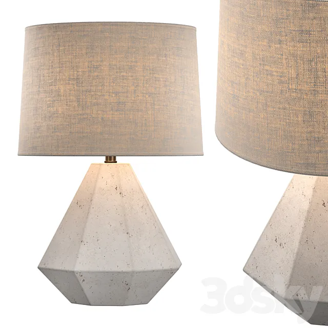 GANNON TABLE LAMP BASE 3ds Max