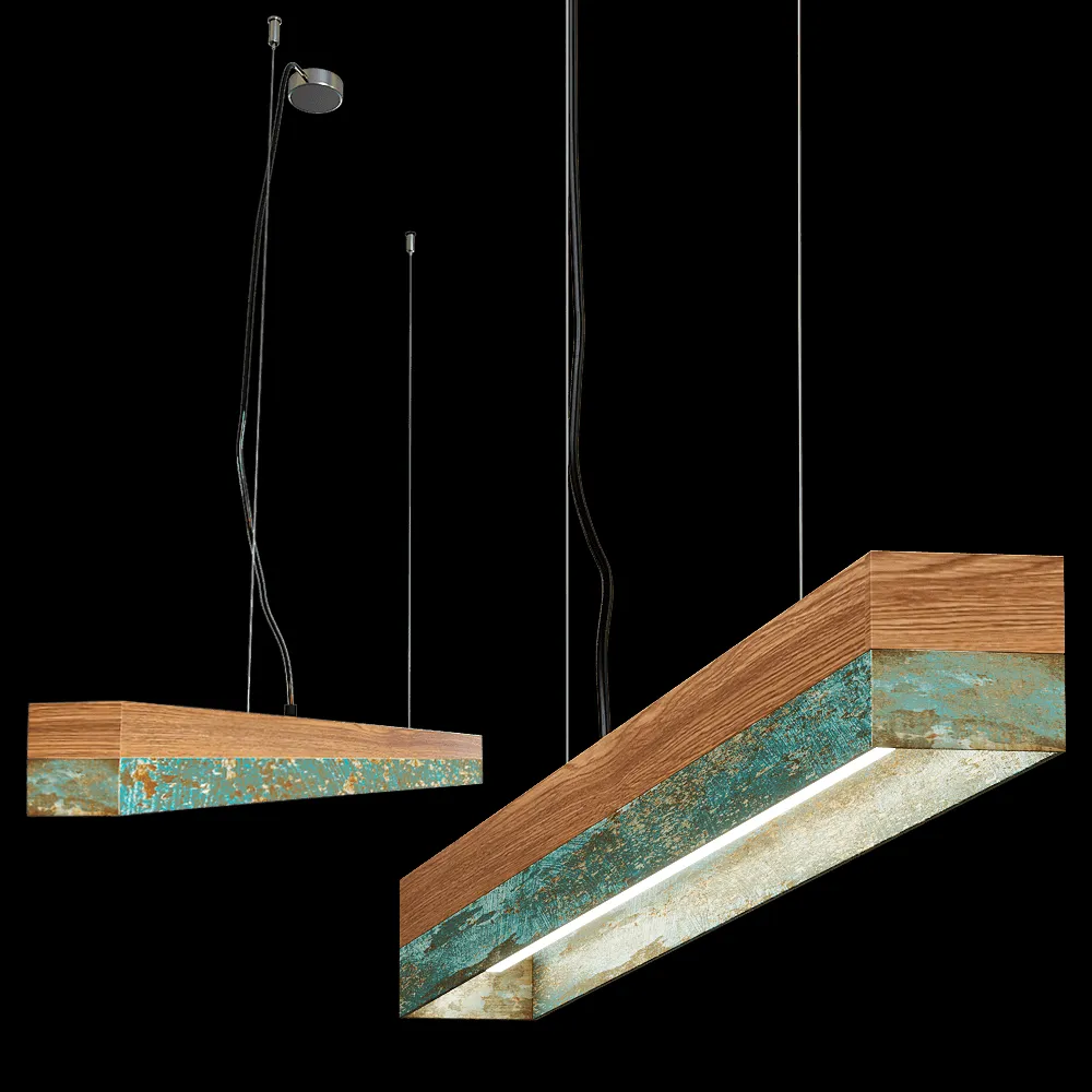 GANTlights - [C2]Pendant light oxidized copper 3ds Max