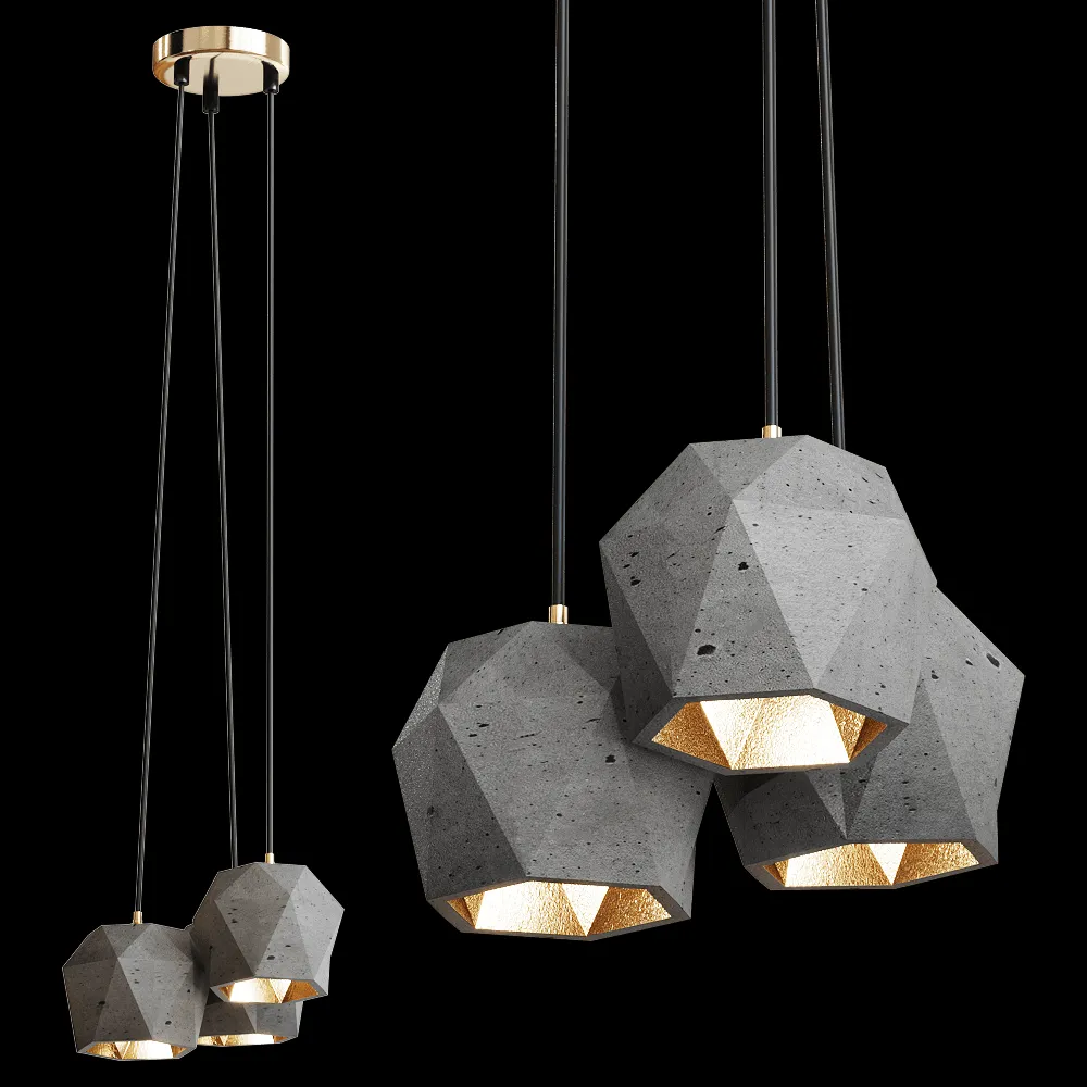 GANTlights – [T2]bundle Pendant light triangle 3ds Max