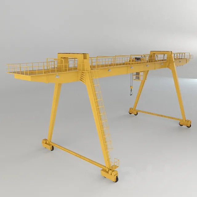 Gantry crane 3DS Max Model