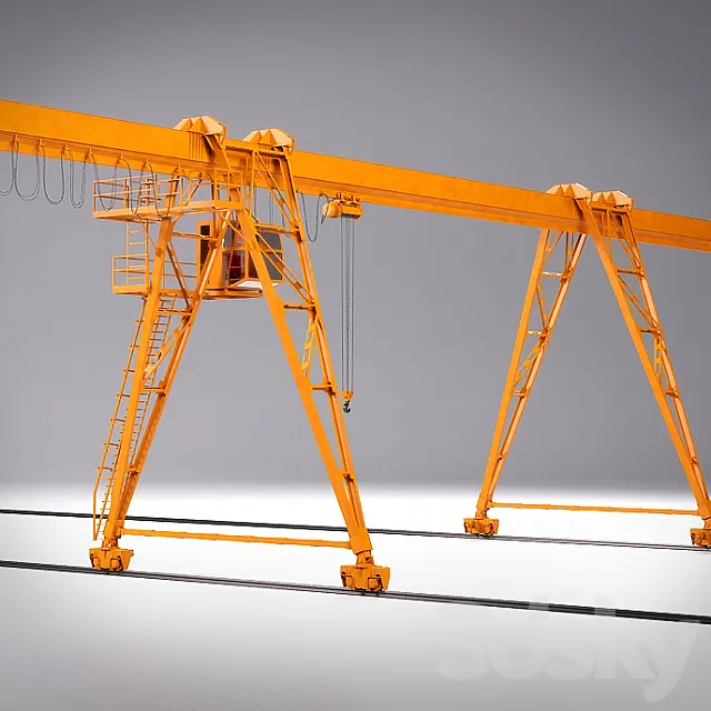 gantry crane 3DS Max Model