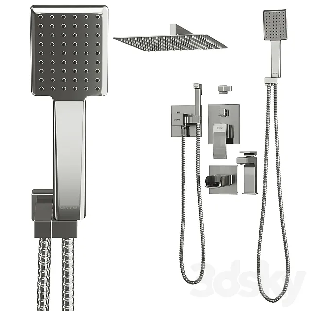 Gappo faucet set 3DS Max Model