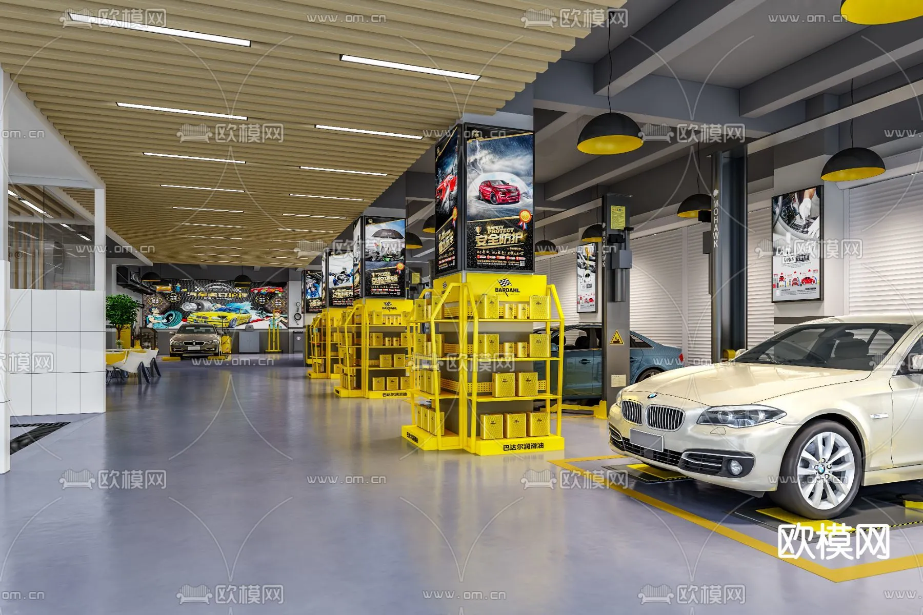 GARAGE – 3D Model For Interior Design – 1919