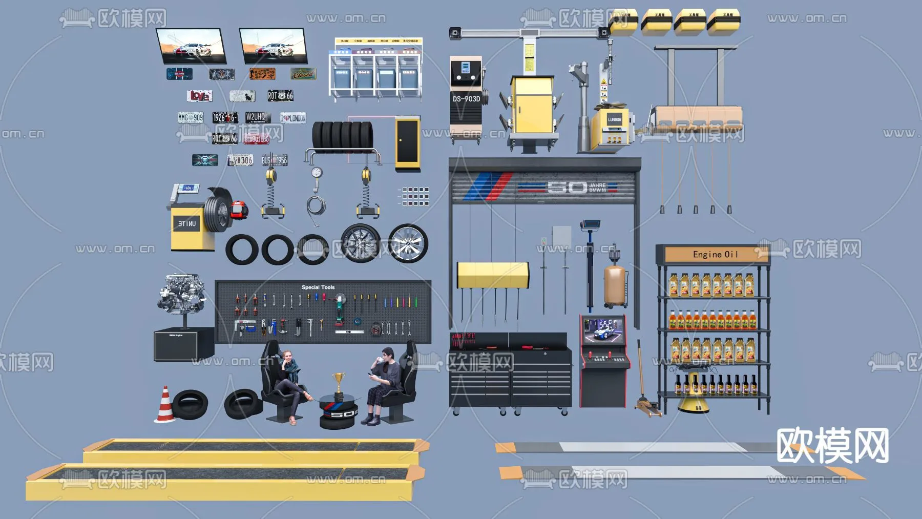 GARAGE – 3D Model For Interior Design – 1942