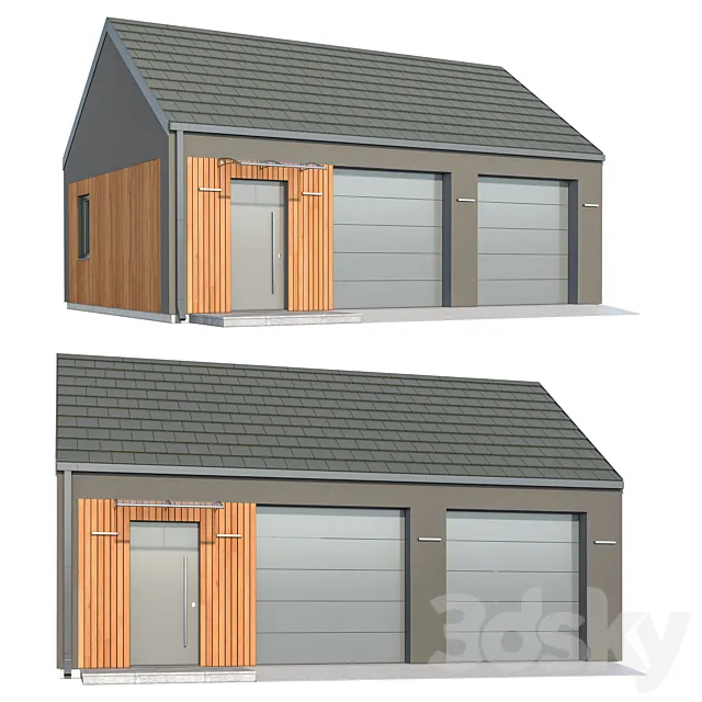 Garage Building 03 3dsMax Model